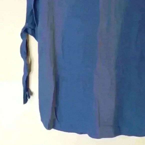 Madewell Tunic Chic Smoke Blue Du Jour Tie Sleeves Dress - Picture 7 of 15